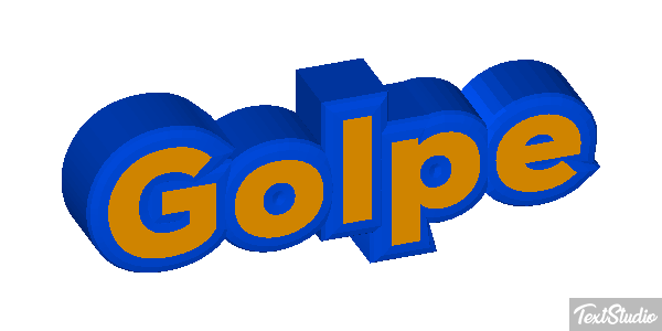Golpe Text effect