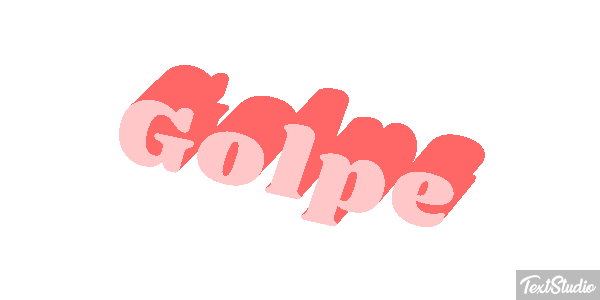 Golpe Text effect