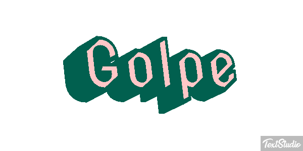 Golpe Text effect
