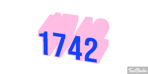 1742 Text effect