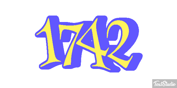 1742 Text effect