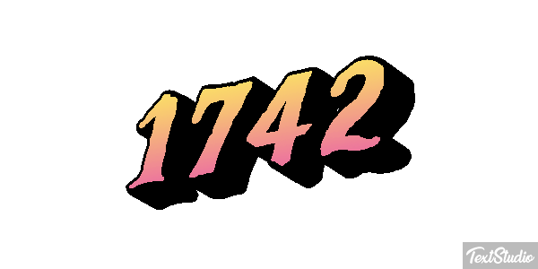 1742 Text effect