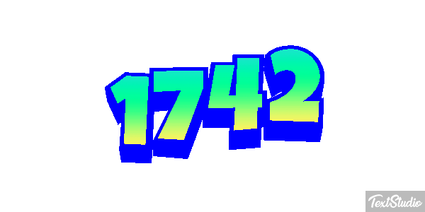 1742 Text effect