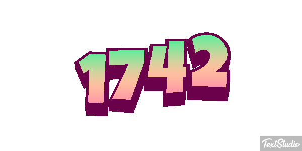 1742 Text effect