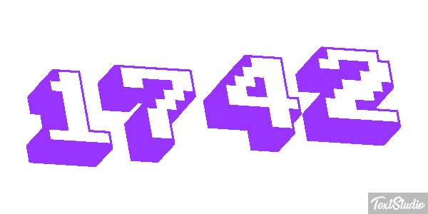 1742 Text effect