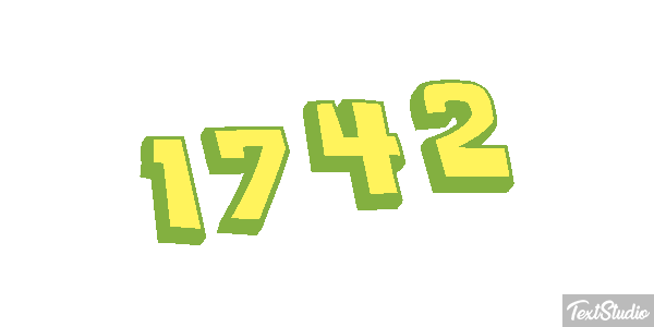 1742 Text effect