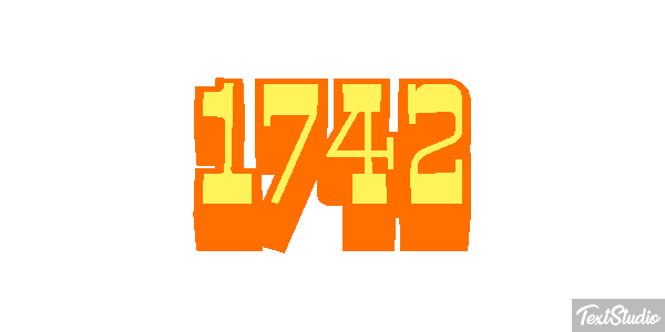 1742 Text effect
