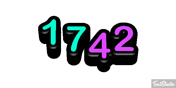 1742 Text effect
