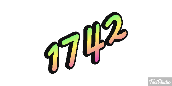 1742 Text effect