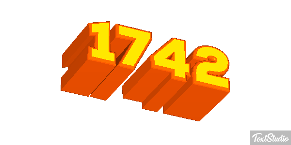 1742 Text effect