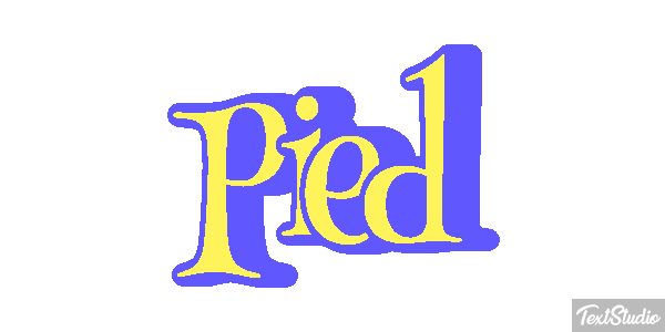Pied Tekst effect