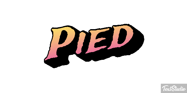 Pied Tekst effect