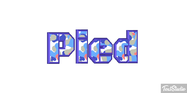 Pied Tekst effect