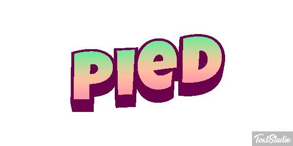 Pied Tekst effect