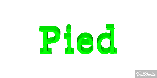 Pied Tekst effect