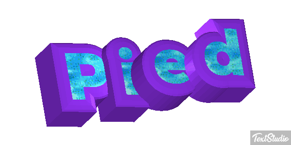 Pied Tekst effect