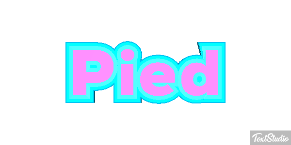 Pied Tekst effect