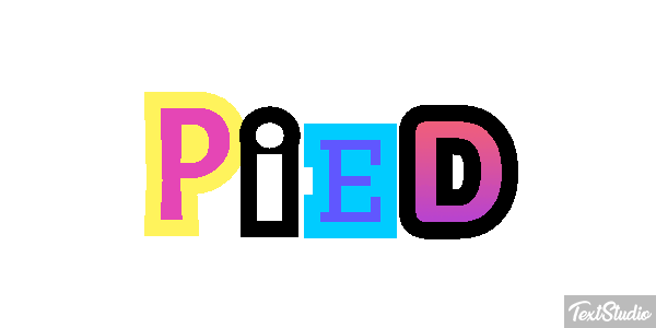 Pied Tekst effect