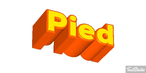 Pied Tekst effect