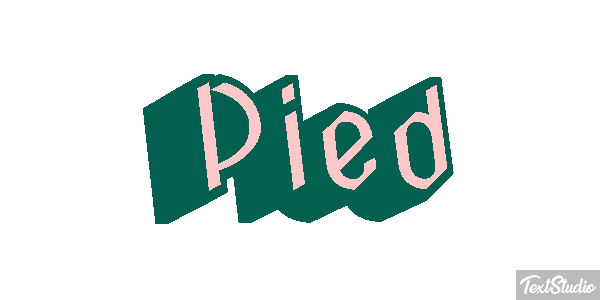Pied Tekst effect