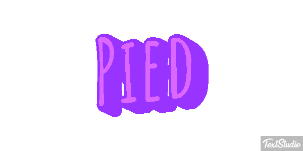 Pied Tekst effect