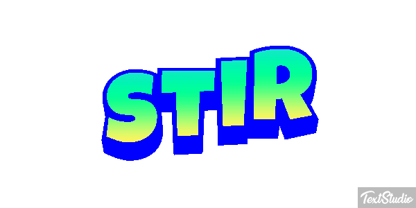 Stir Text effect