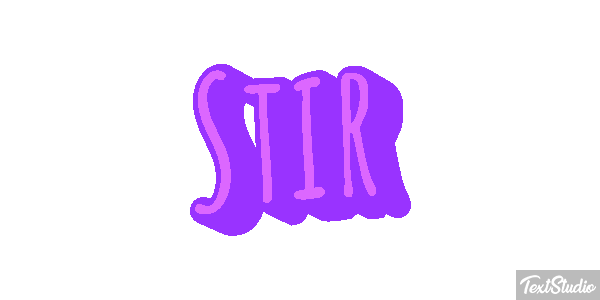 Stir Text effect