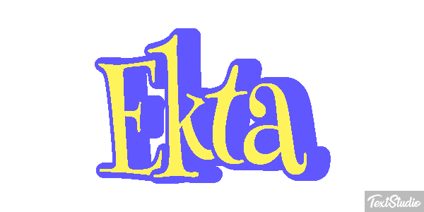 Ekta Text effect