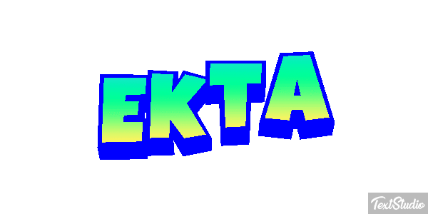 Ekta Text effect