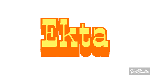 Ekta Text effect