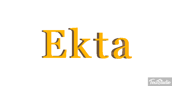 Ekta Text effect