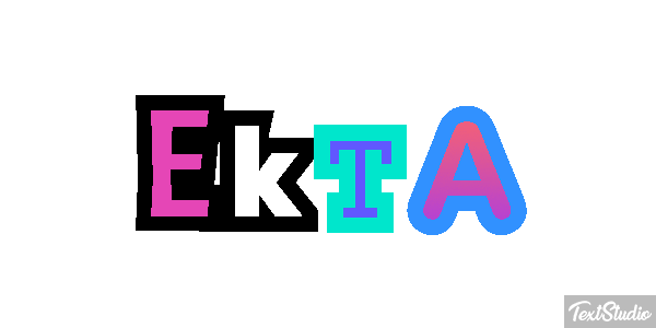 Ekta Text effect