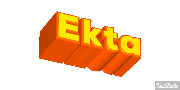 Ekta Text effect