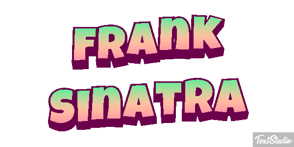 Frank Sinatra Efeito do texto