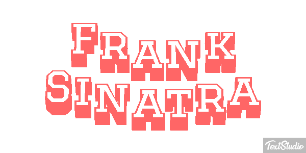 Frank Sinatra Efeito do texto