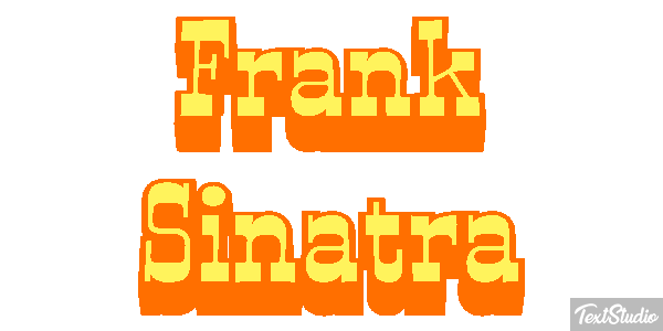Frank Sinatra Efeito do texto