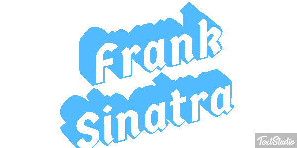 Frank Sinatra Efeito do texto