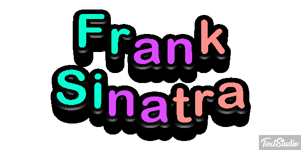 Frank Sinatra Efeito do texto