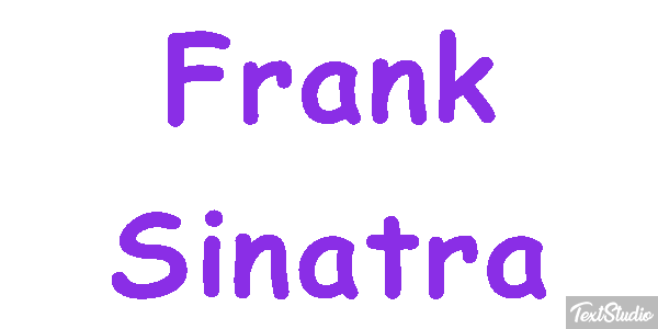 Frank Sinatra Efeito do texto