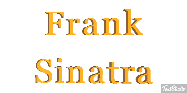 Frank Sinatra Efeito do texto