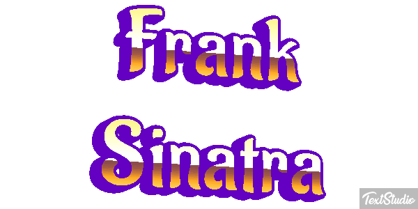 Frank Sinatra Efeito do texto