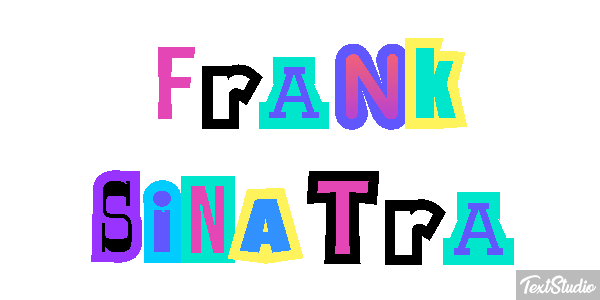 Frank Sinatra Efeito do texto