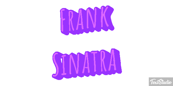 Frank Sinatra Efeito do texto