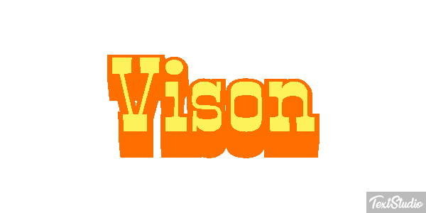 Visón Texteffekt