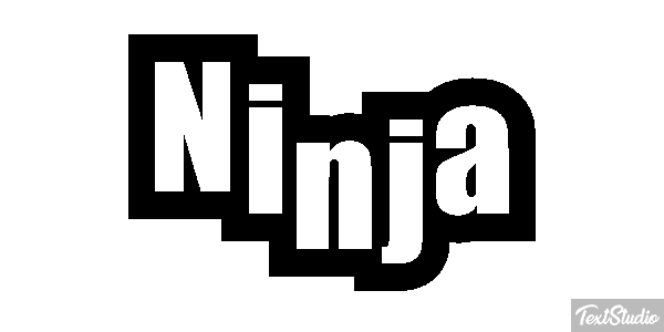 Ninja Текстовый эффект