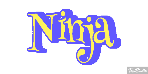 Ninja Текстовый эффект