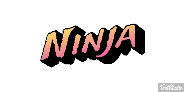 Ninja Текстовый эффект