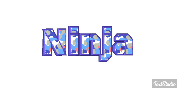 Ninja Текстовый эффект
