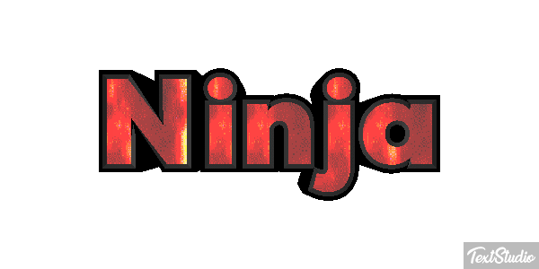 Ninja Текстовый эффект