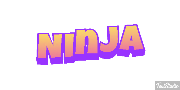 Ninja Текстовый эффект